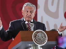 López Obrador da su conferencia de prensa diaria en Palacio Nacional. SUN/L. Godínez