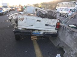 El accidente ocurrió a la altura del kilómetro 14+500, en el municipio de Chapala. ESPECIAL / Protección Civil Jalisco
