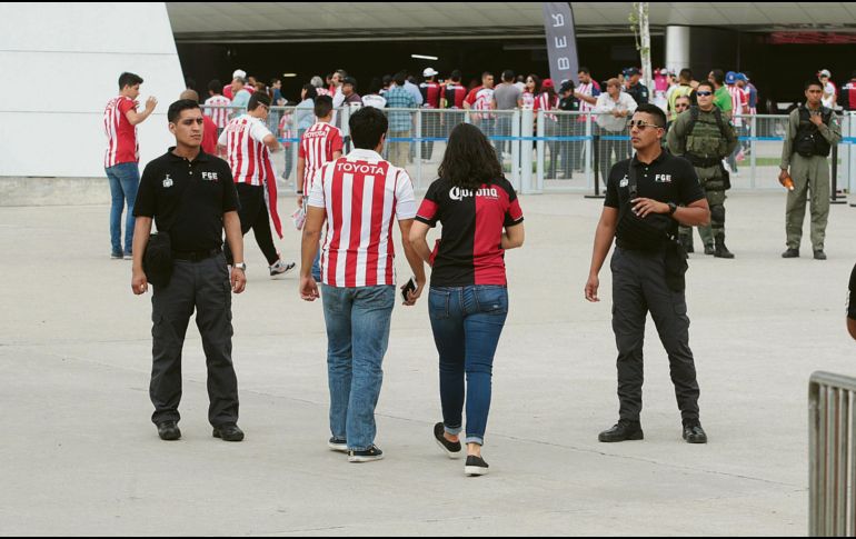 La autoridad estará al pendiente en el estadio y sus alrededores para evitar incidentes. EL INFORMADOR