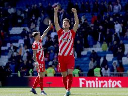 El Levante, la Real Sociedad, y ahora el Girona, han derrotado a los blancos en el Santiago Bernabéu. EFE/C. Moya