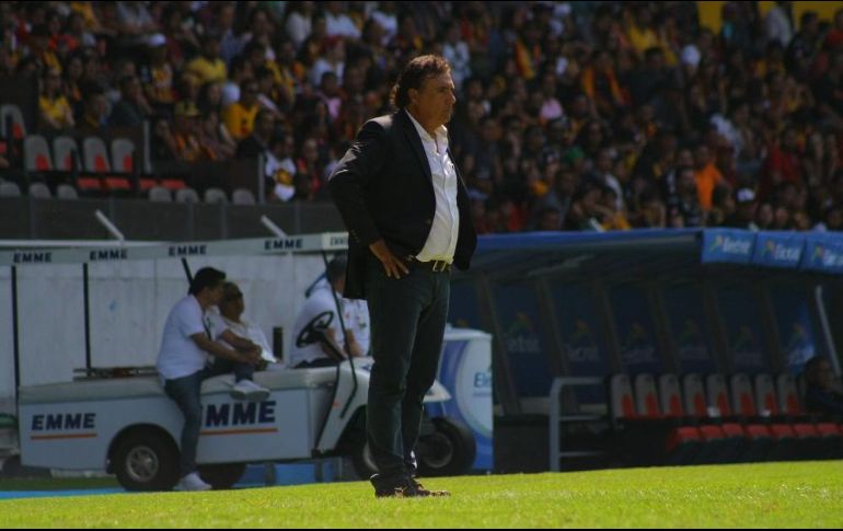 Dávalos se quedó con ganas de un resultado que dejara mejor colocados a los melenudos en la tabla de porcentajes. TWITTER/@LeonesNegrosCF