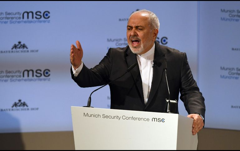 Mohammad Javad Zarif habla en la Conferencia de Seguridad en Múnich. AP/K. Joensson
