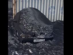 Usuarios de redes sociales compartieron imágenes de la nieve oscura. ESPECIAL/TWITTER