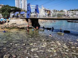 Este domingo, el fenómeno fue visible en las playas de Caleta y Caletilla. SUN