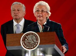 Olga Sánchez Cordero, titular de Gobernación, indica que este proceso será transparente. Será en la noche cuando se dé a conocer quien será quien encabece el organismo. NTX / J. Lira