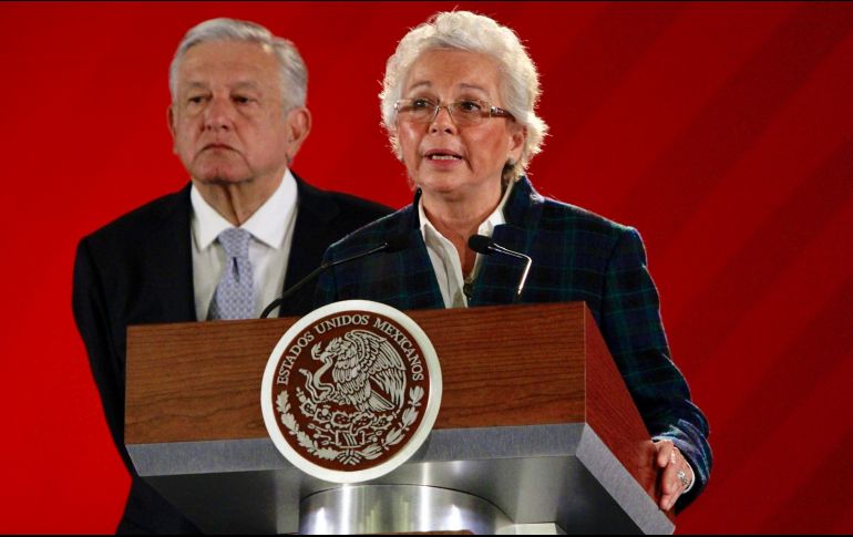 Olga Sánchez Cordero, titular de Gobernación, indica que este proceso será transparente. Será en la noche cuando se dé a conocer quien será quien encabece el organismo. NTX / J. Lira