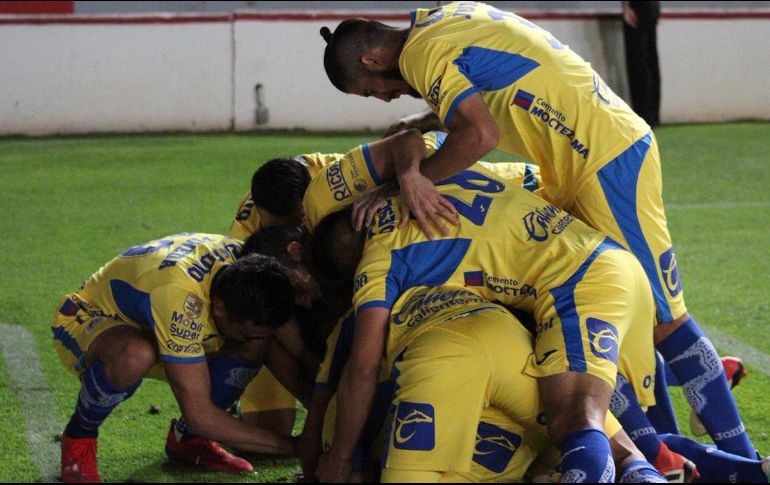 Con dos goles de Diego Pineda, a los minutos siete y 79, y uno más de Leandro Torres, al 37´, el cuadro sanluisino ganó y llegó a seis puntos. TWITTER / @AtletideSanLuis