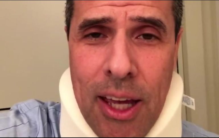 El conductor subió un video donde explica que al salir de su trabajo tomó una autopista cuando un auto le pegó por atrás. INSTAGRAM