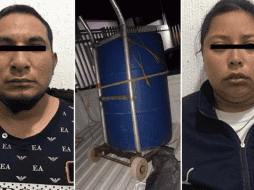 La pareja fue trasladada ante el agente del Ministerio Público donde se inició una carpeta de investigación por el crimen de la niña. ESPECIAL