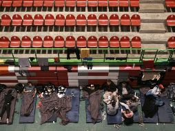 Destacan el trabajo conjunto que realizaron diversas dependencias para que este albergue funcionara correctamente. AP/C. Torres