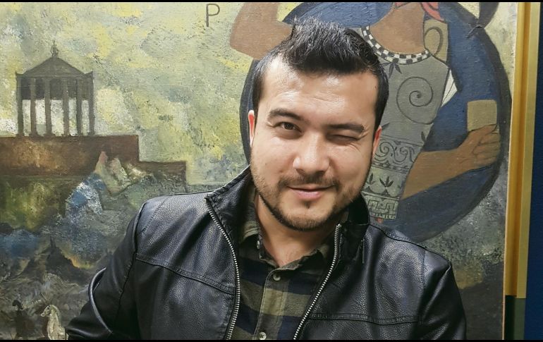 Pablo Ckauru, contento con su material discográfico. EL INFORMADOR / J. Peréz 