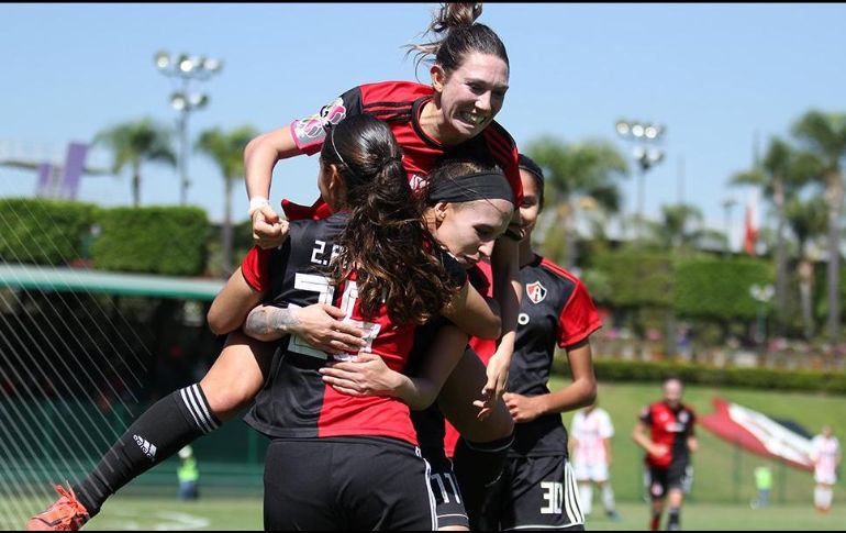 Las rojinegras se ubican en tercer lugar del grupo 2, en espera de los demás resultados de la jornada. TWITTER/@AtlasFCFemenil
