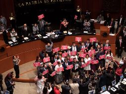 En un ambiente de concordia y conciliación, los legisladores aprobaron en lo general y en lo particular de manera unánime las reformas. EFE / M. Hartz