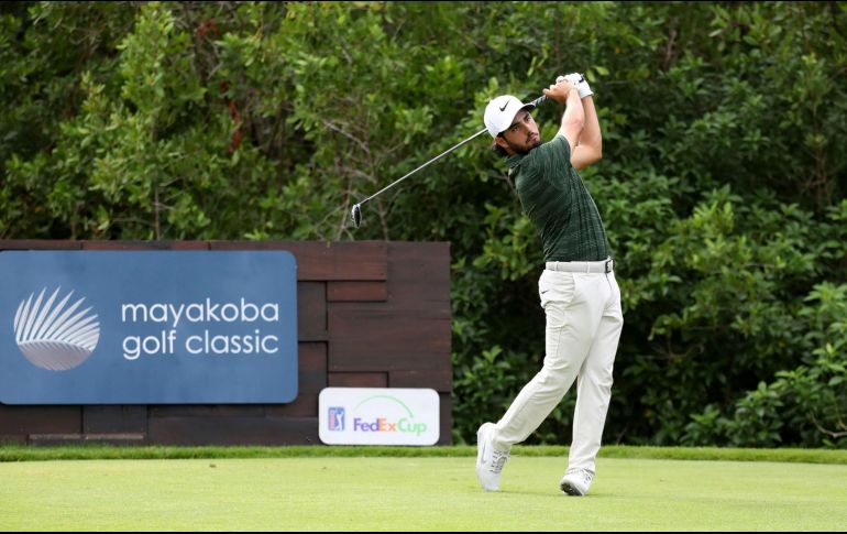 Abraham Ancer se muestra feliz con primera ronda en la competencia. EL INFORMADOR / ARCHIVO