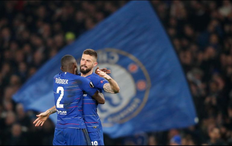 El francés Olivier Giroud fue clave para que el Chelsea avanzara a la siguiente ronda. AP / F. Augstein