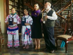Giovana Jaspersen, secretaria de Cultura de Jalisco, entregó los apoyos a quienes trabajan por proteger las lenguas originarias del Estado. EL INFORMADOR/G. Esparza