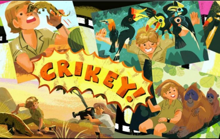 En el Doodle, la compañía muestra un recuentro de la vida del conservacionista de la vida silvestre. ESPECIAL / google.com