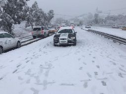 La Coordinación Estatal de Protección Civil informó que se cerró la circulación vehicular entre Sonora y Chihuahua en el Puerto San Luis. NTX/ESPECIAL
