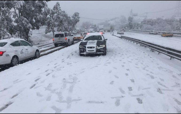 La Coordinación Estatal de Protección Civil informó que se cerró la circulación vehicular entre Sonora y Chihuahua en el Puerto San Luis. NTX/ESPECIAL