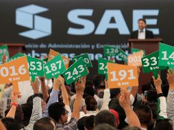 En la subasta de ayer sábado se vendieron un total de 98 de 111 vehículos que se pusieron a la venta; se recaudaron cerca de 30 MDP. REUTERS / D. Becerril