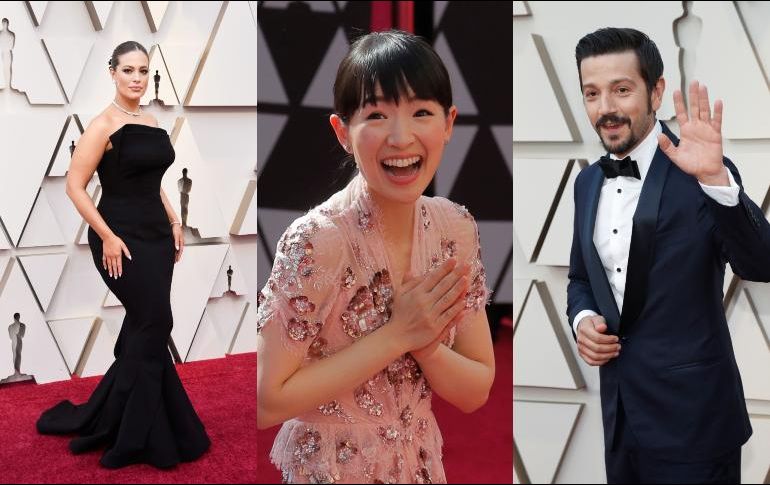Famosos como Diego Luna desfilaron por la alfombra roja previo a la ceremonia de los Oscar. ESPECIAL