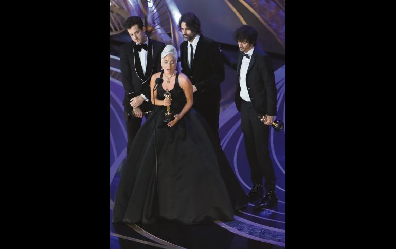 “Shallow”: el track de la cinta “A Star Is Born” cumplió como favorita y Lady Gaga se llevó la estatuilla. REUTERS