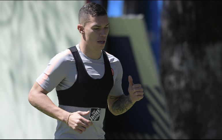 Uribe no podrá ver acción este martes cuando las Águilas reciban a Pachuca en los octavos de final de la Copa MX, sino hasta que retome su condición física. MEXSPORT / A. Macías