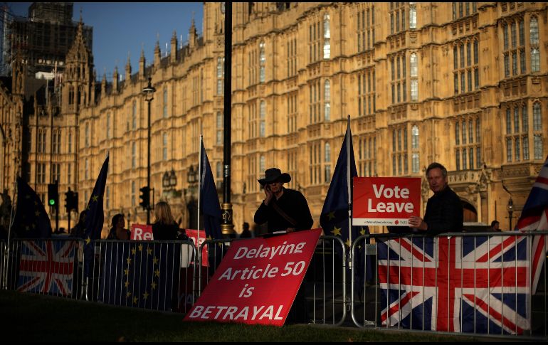 Manifestantes a favor del 