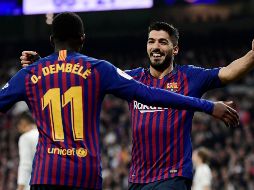 Luis Suárez se despachó con un doblete ante los merengues. AFP/J. Soriano