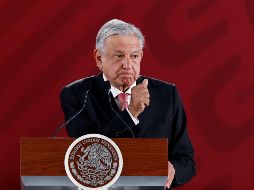 El presidente de México, Andrés Manuel López Obrador, habla en rueda de prensa este jueves, en el Palacio Nacional. EFE/J. Méndez