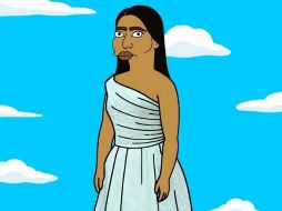 En el dibujo Yalitza aparece con un vestido muy parecido al que lució en la premiación de los Oscar. INSTAGRAM / alexsandropalombo