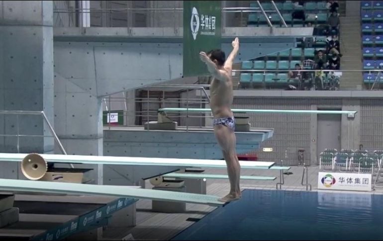 Castillo y Pacheco (foto) terminaron en los puestos quinto y sexto donde solo lograron avanzar los tres primeros lugares. TWITTER / @FemexNatacion