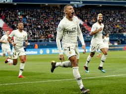 El joven atacante evitó un tropiezo inesperado del cuadro de Thomas Tuchel antes de enfrentarse al Manchester United en la vuelta de octavos de la Liga de Campeones. EFE / Y. Valat