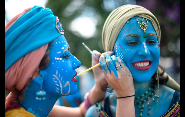 Integrantes del grupo de carnaval 