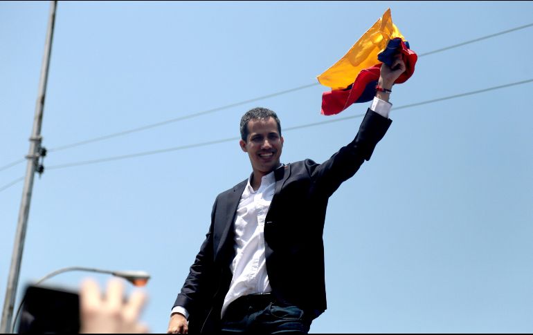 Rodríguez destaca que Guaidó es un venezolano que conspira con gobiernos extranjeros para derrocar a un gobierno constitucional (el del presidente Nicolás Maduro). EFE / R. Hernández