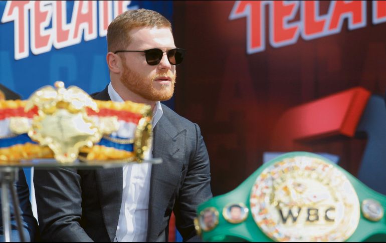 Saúl Álvarez buscará un fajín más el próximo 4 de mayo ante Daniel Jacobs. REUTERS / D. Becerril