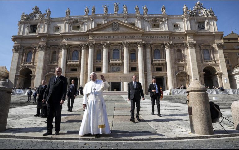 El Papa Francisco oficia una misa en la Basílica Santa Sabina con motivo del Miércoles de Ceniza. EFE/M. Brambatti