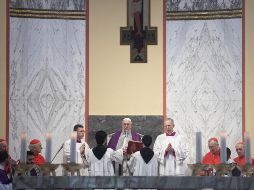 El Papa Francisco oficia una misa en la Basílica Santa Sabina con motivo del Miércoles de Ceniza. EFE/M. Brambatti