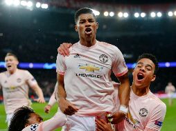 Rashford celebra tras anotar el tanto decisivo para el United. AP/F. Mori
