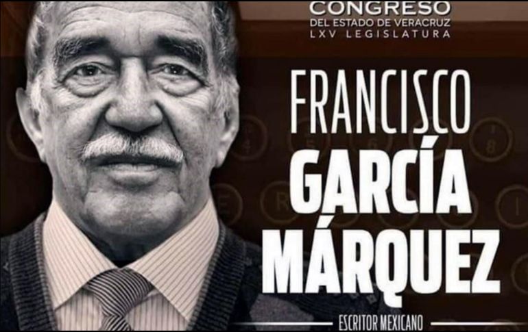 En las redes sociales del Congreso de Veracruz aparece una imagen con la información correcta del autor de 