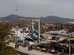 Misil balístico táctico Scud-B de Corea del Norte exhibido en el Museo Memorial de la Guerra de Corea. Los avances en la desnuclearización de la península coreana parecen revertirse. EFE/H. Jeon