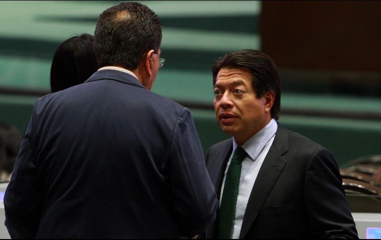 Mario Delgado, jefe de la bancada de Morena en la Cámara de Diputados, informó que avanzarán en la declaratoria de la reforma para la extinción de dominio, que ya fue avalada por más de 17 Congresos locales. NOTIMEX/F. Estrada