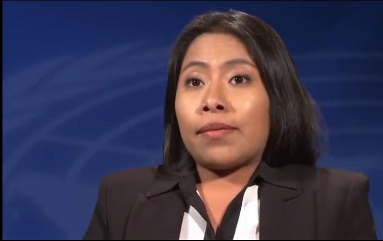 Yalitza Aparicio fue una de las invitadas al evento con el que la Organización Internacional del Trabajo celebró el Día Internacional de la Mujer. TWITTER / @ONU_es