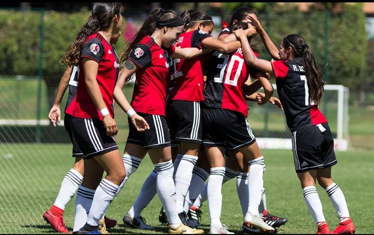 En tan solo dos minutos, el equipo femenino del Atlas resolvió el partido a su favor. TWITTER / @AtlasFCFemenil
