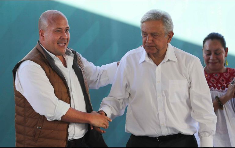 El gobernador refrendó su compromiso con el Gobierno Federal para trabajar en conjunto y solucionar los temas importantes en Jalisco. SUN / J. Reyes
