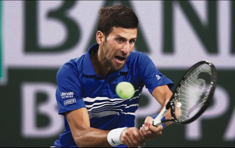 Novak Djokovic arrancó su participación en Indian Wells superando en sets corridos al estadounidense Bjorn Fratangelo. AFP
