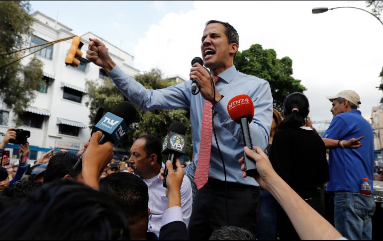 A fines de enero la Fiscalía General abrió una primera investigación contra Guaidó por supuestos hechos violentos, que no han sido precisados hasta la fecha. AP/A. Cubillos