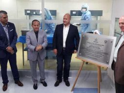 Alfaro asistió a la inauguración del Banco multitejido y del Laboratorio de inmunohistoquímica y biología molecular en el Hospital Civil de Guadalajara. EL INFORMADOR / Y. Mora