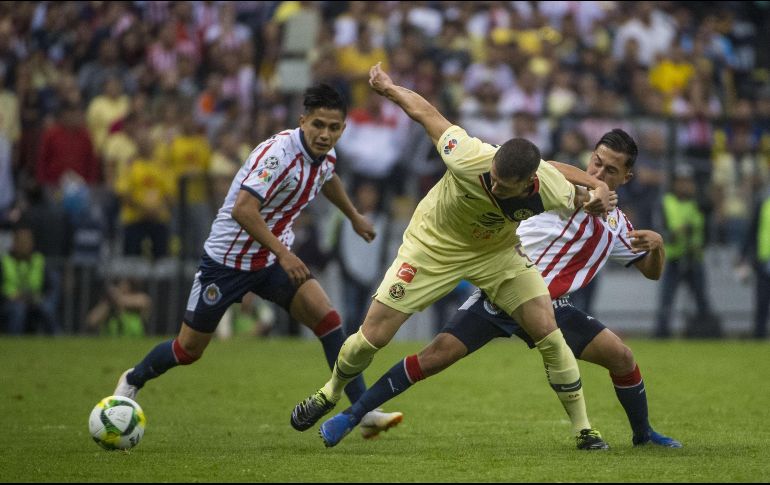 El partido terminó con victoria para las Águilas por marcador de 2-0. MEXSPORT / A. Macías