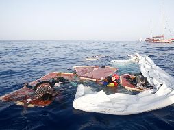 Los migrantes, todos subsaharianos, estaban en condiciones graves al momento de su rescate. AFP/ARCHIVO